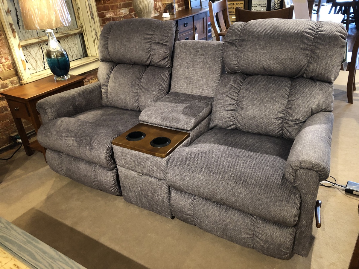 La-Z-Boy Pinnacle Rocker Recliner Loveseat with Center Console Graphite 2060310/2060350/2060370 On Sale for $1,898.48