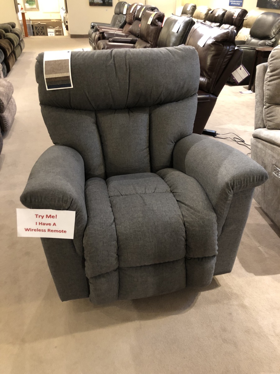 La-Z-Boy Mateo Power Rocker Recliner with Power Headrest and Lumbar and Wireless Remote Midnight Grey 2060780 On Sale for $1,498.68